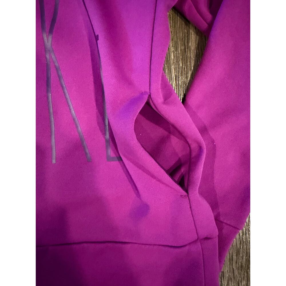 Nike Sportswear Girls Purple Therma Hoodie Sweatshirt - Picture 4 of 5